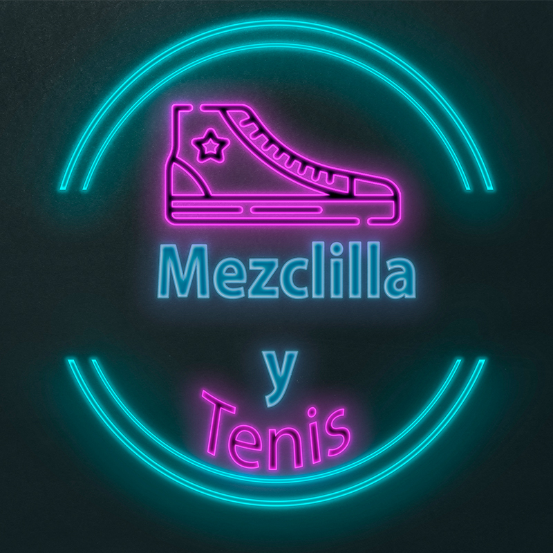 Mezclilla y tenis Logo